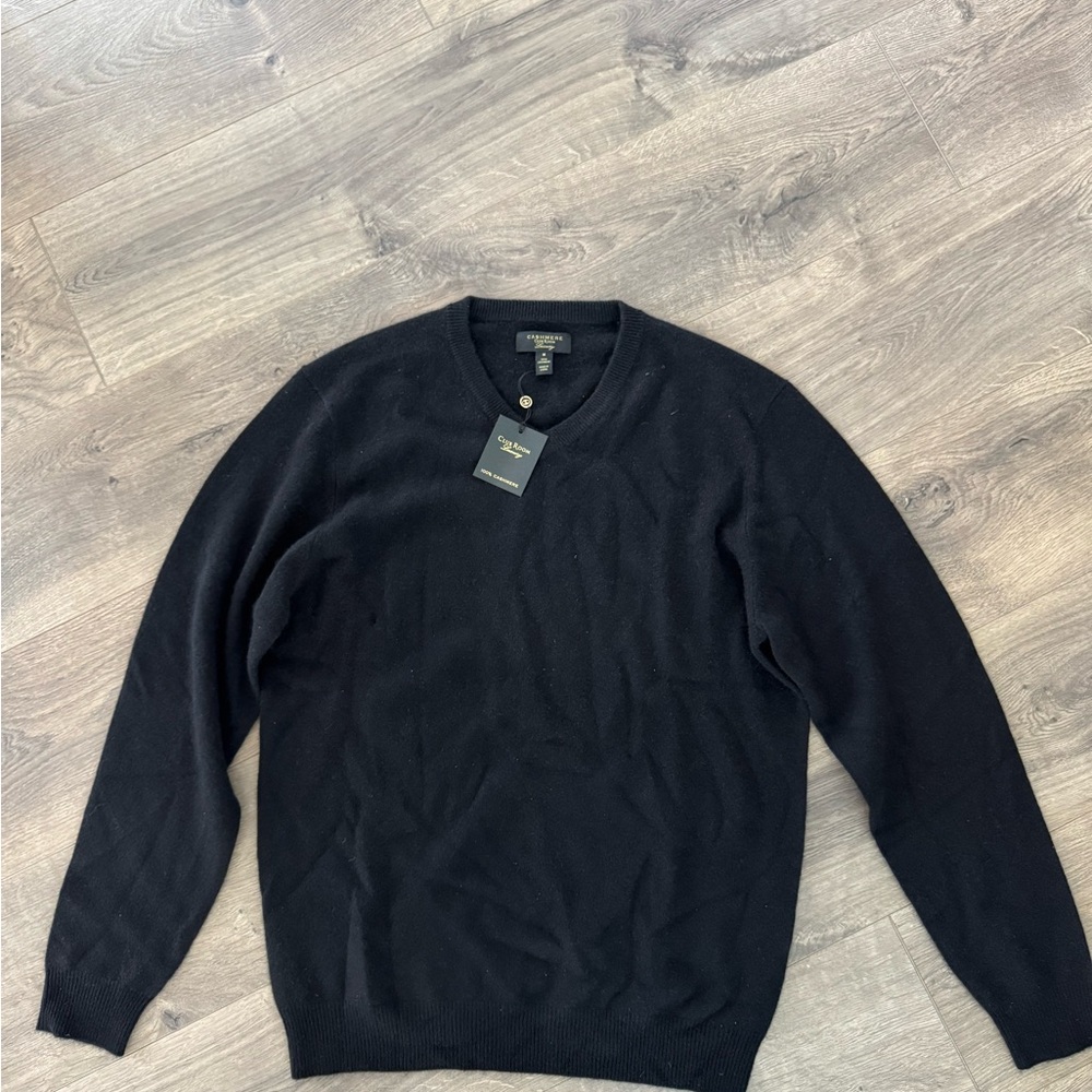 Club Room Men's Black Cashmere Sweater